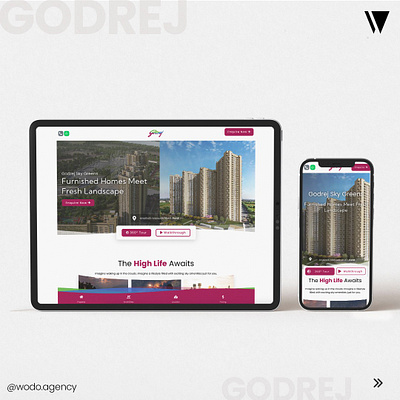 We designed a event landing page for Godrej Properties LTD. branding graphic design product design