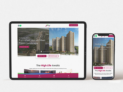 We designed a event landing page for Godrej Properties LTD. branding graphic design product design