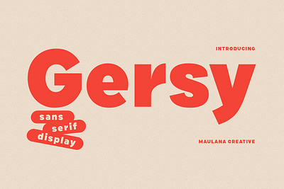 Gersy Sans Serif Display Font bold brush display displayfont elegant font fonts food kids logo logotype luxury modern modernfont retro script typeface typefacedesign vintage y2k