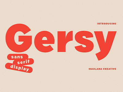 Gersy Sans Serif Display Font bold brush display displayfont elegant font fonts food kids logo logotype luxury modern modernfont retro script typeface typefacedesign vintage y2k