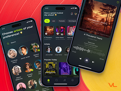 🎶Presenting GrooveTune 2.0: Elevating Your Top Music Experience after effects animation app ui design dark mode design figma innovative motion motion graphics playlist product product design sound ui ui design user experience user interface ux ux design