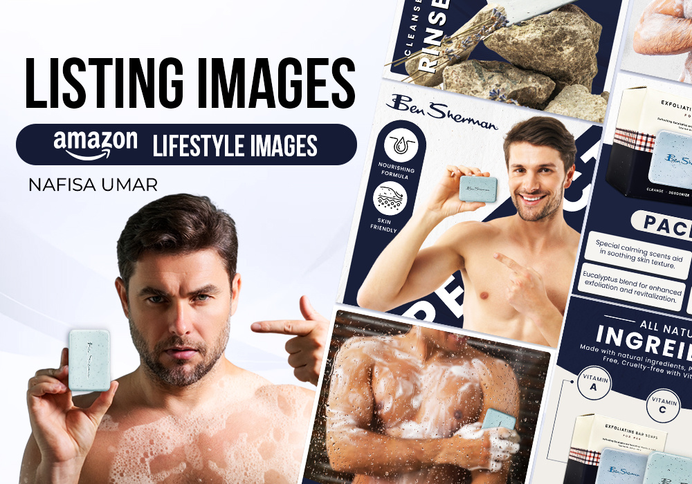 Premium Men Soap || Listing Images || Amazon amazon amazon infographics amazon listing amazon listing design amazon listing infographics amazon product branding design enhance brand content image editing infographics design product infographics