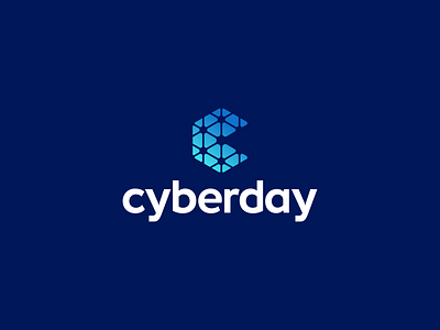 Cyberday Logo Design abstract blockchain brain c circuit crypto custom logo cyber design digital geometric logo gradient icon logo logo design logodesign logotype modern logo simple symbol