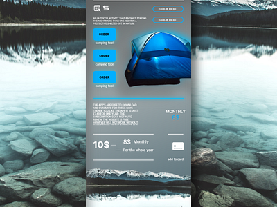 Sleek Camping App Interface Design appdesign appdevelopment appinterface appui campingapp campingcommunity campingexperience campinggear campinginterface campinglife campinglovers mobileapp natureapp outdooradventure outdoorapp techdesign uidesign uiux userinterface uxdesign