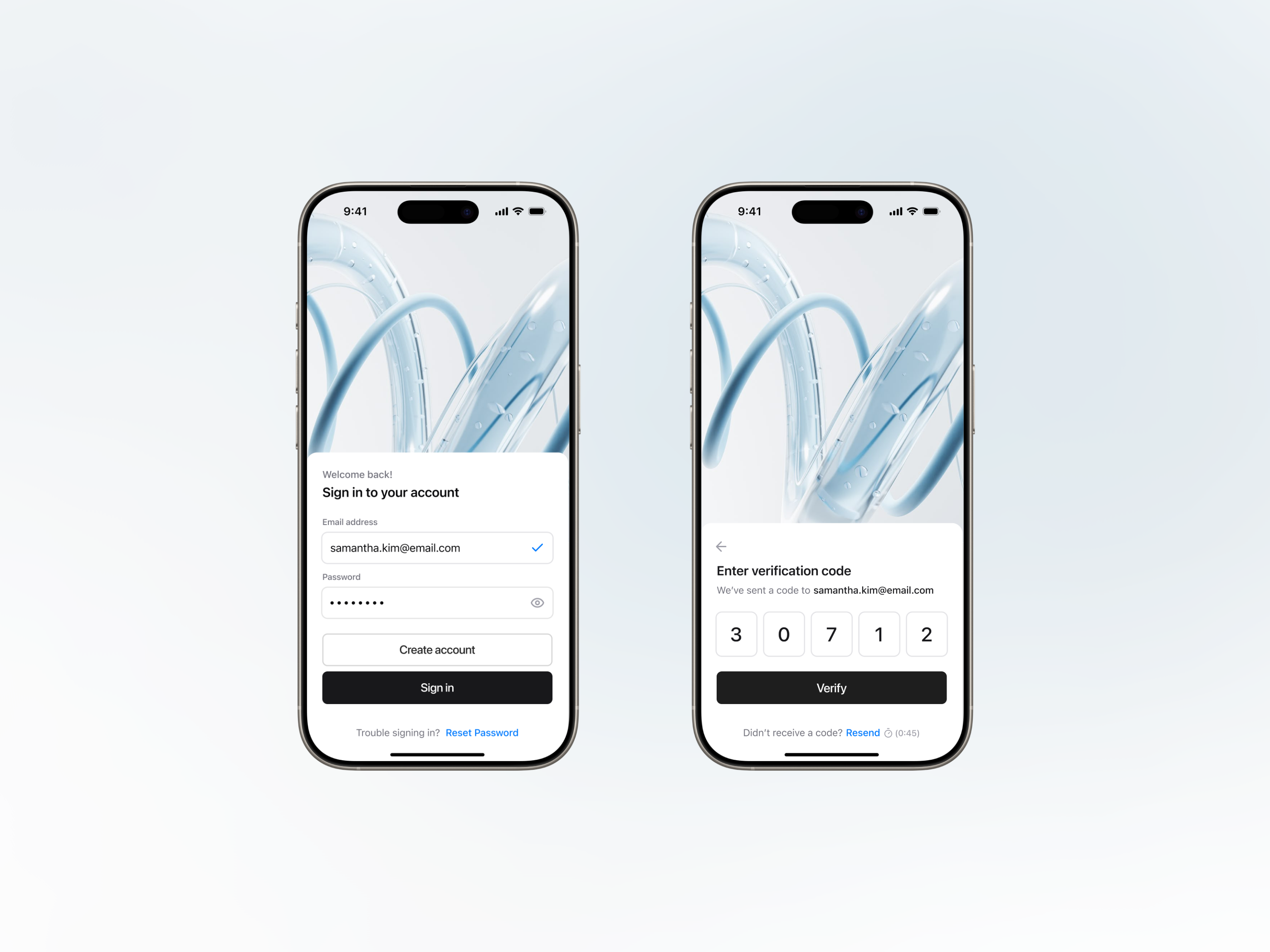 Sign In App Design for IOS ai app application flow ios login signin ui ux web webpage