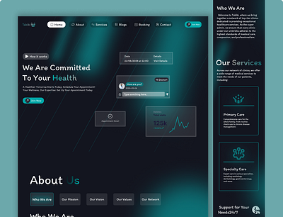 Tabibi - Clinics Landing Pages clinic design doctor figma landing page ui ux