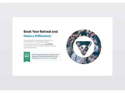 Feature Highlight - Bookretreats.com art branding conversion graphic design landing page logo typography ui ux web design website