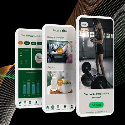 Health lifestyle App 3d animation app application branding canva design designers developers graphic design health illustrator lifetsyle mobile photoshop technology ui ux web design