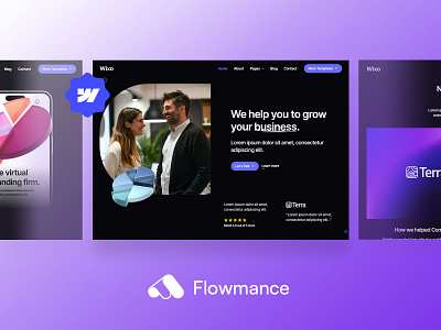 Wixo - Marketing Webflow Template agency template design template ui ux webflow webflow template webflowtemplate websitedesign