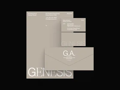 Brand Identity for Architecture Studio animation architecture branding business card graphic design identity layot logo minimalism typography ui uidesign ux web design