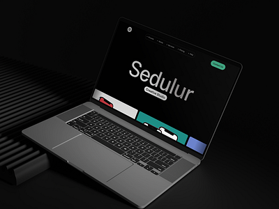 Sedulur Creative Studio - Landing Page Website Design Concept branding darkmode designstudio graphic design landingpage portfolio studio studio design studiocreative typography ui uidesign ux design website design