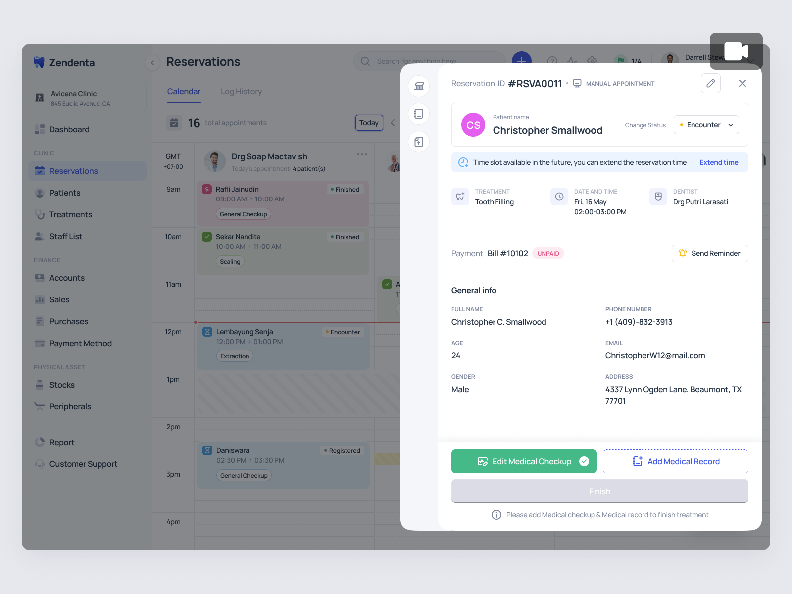 Zendenta - Electronic Medical Record for SaaS Dental Clinic animation booking clinic dental dentist ehr emr hospital management medical record patient product design saas saas dental saas design treatment ui ux