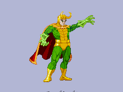 God Loki batman dc ironman loki marvel pixel art superhero thor