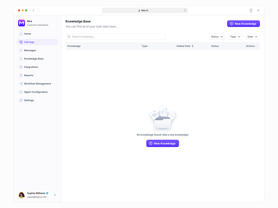 Call Center SAAS Empty State branding dashboard design investment logo minimal mobile ui product design saas app saas design ui uiux uxdesign