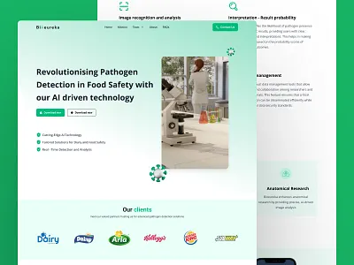 Bioeuerka landing page design design landing page design responsive design ui ui design uiux user experience design user interface design ux design web design web development website design
