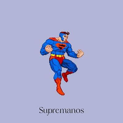 Supremanos batman dc marvel pixel art superhero superman