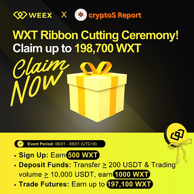 Weex Promotion Airdrop advertise branding design graphic design