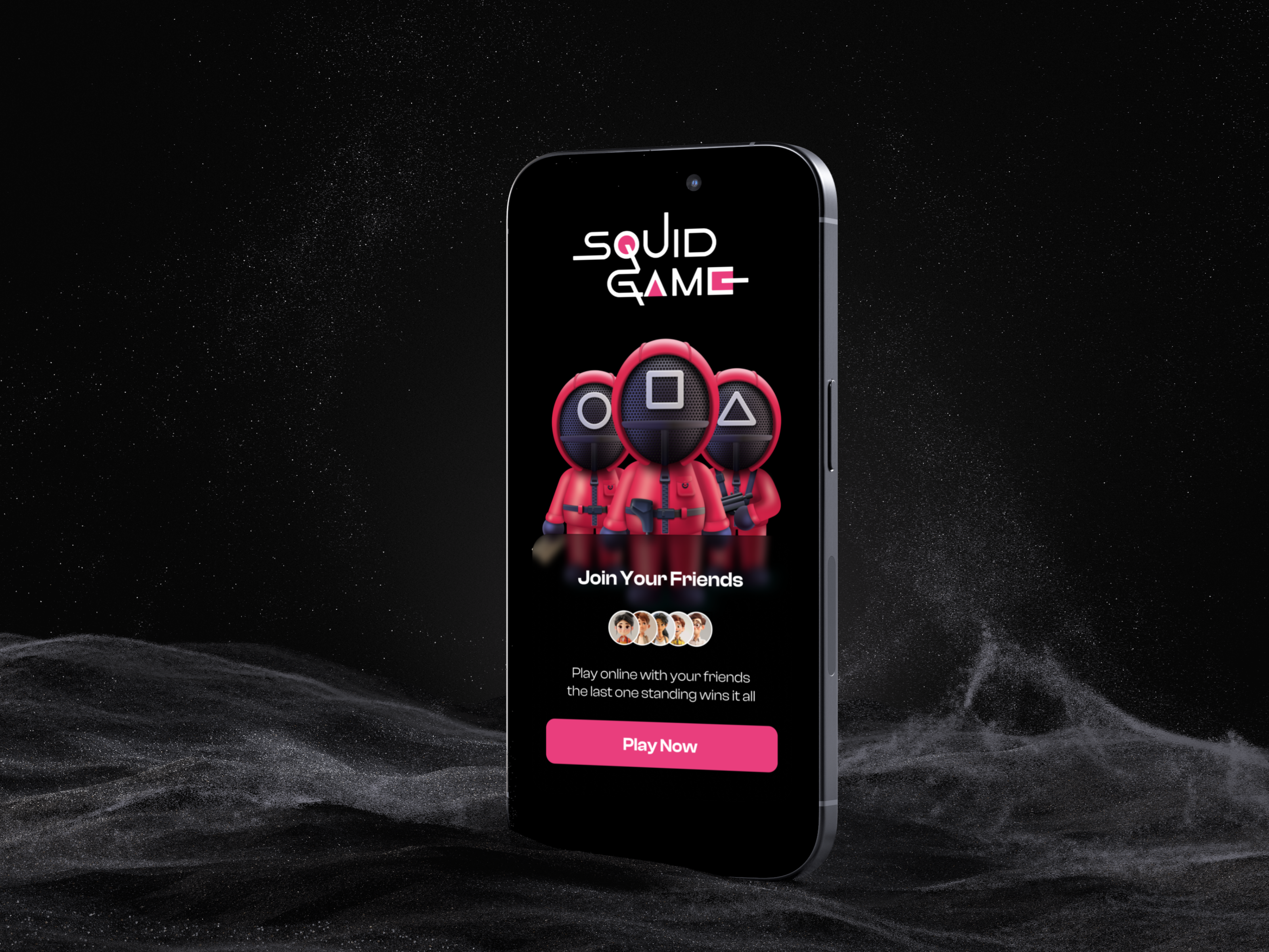 Squid Game App Design appdesign figma gameapp ui uiux
