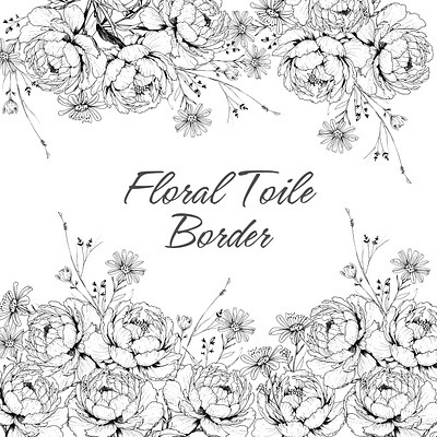 Floral Toile Border