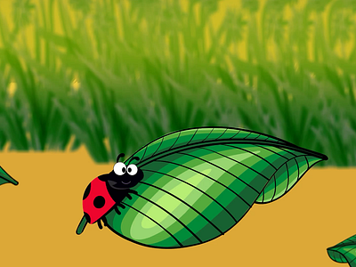 lady bug 2d animation animate cc animation ilustration motion