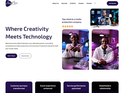 AveryMaria Solutions branding elementor media ui website wordpress