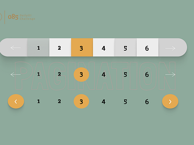 The Pagination - shot for Daily UI day 085. #DailyUIcollection dailyui graphic design ui