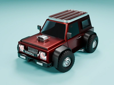 TOYOTA Super Charge offroad! 3d 3d car 3dblender blender car cartoon car offroad sport car toyota