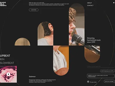 Radio Webpage Redesign creativedesign designinspiration digitaldesign interfacedesign logointegration radio redesign ui webdesign