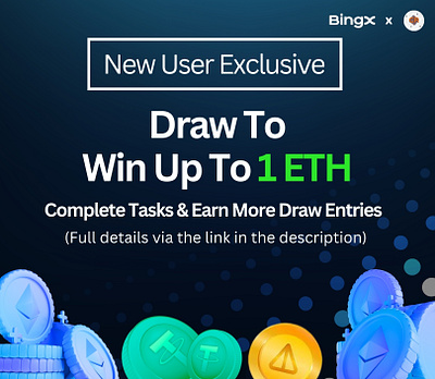 BingX Luck Draw Event advertise branding design graphic design