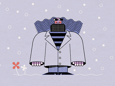 Daily Art 02 - Snow Day 2d geometric illustration kawaii snow summer texture vectorart winter