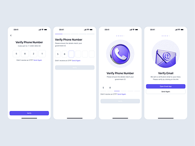 Verify Phone, Email challenge clean daily design system email minimal otp phone sign in sign up ui ui kit verify