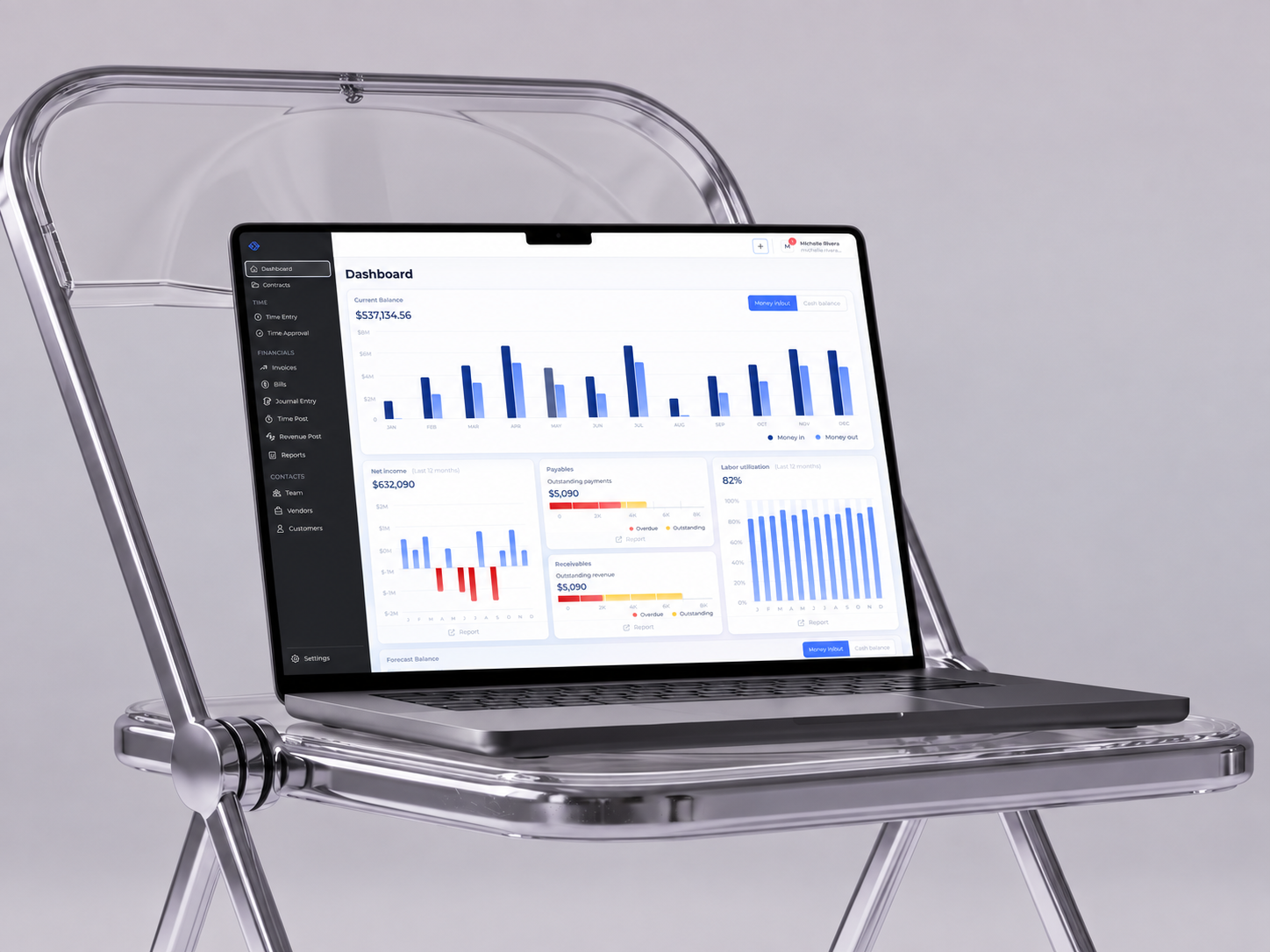 GovCon Accounting Software UX for Invoicing&Financial Reporting accounting software accounts payable accounts receivable b2b saas design erp ux financial reporting govcon software government contractor accounting invoice management payment reconciliation