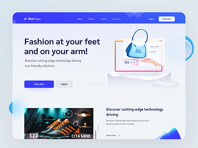 E-commerce Store web-concept animation application branding crypto illustration logomark money products store ui ux webdesign webpage
