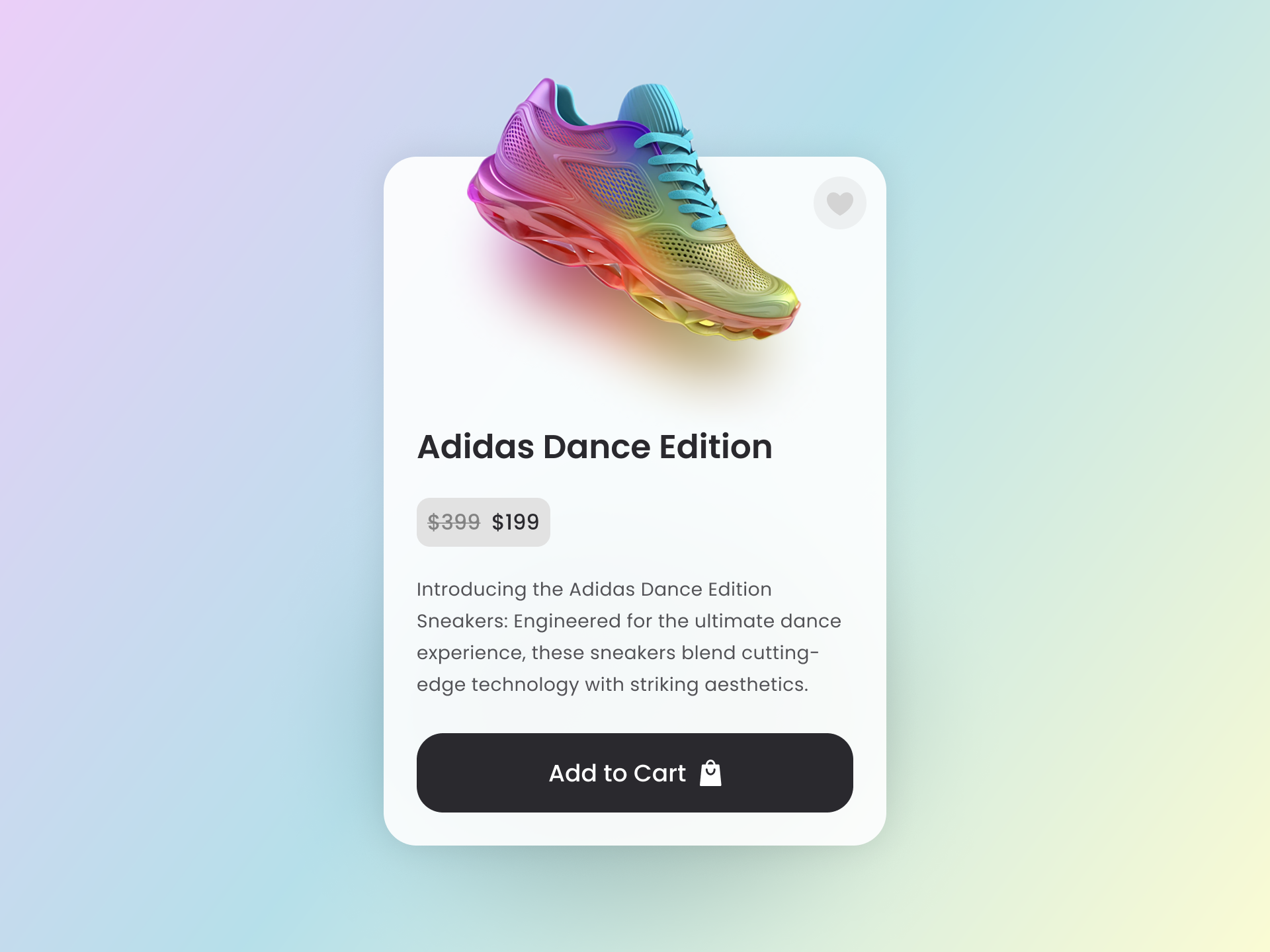 Product Card graphic design ui