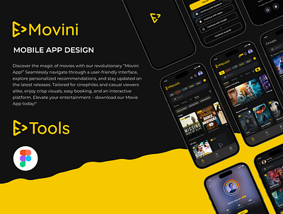 Movini Mobile APP UI mobile app movie app ui ui ux design