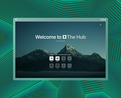 AI Agent Selection - The Hub design ui ux