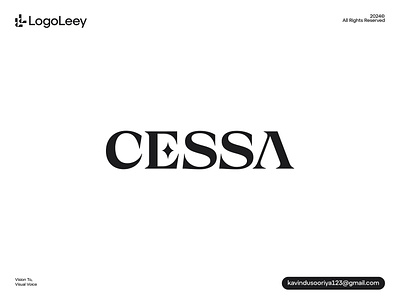 CESSA Wordmark Logo Design branding business logo design elegant logo fashion brand fashion logo graphic designer logo logo designer luxury clothing brand luxury logo luxury wordmark minimal logo sparkles wordmark logo