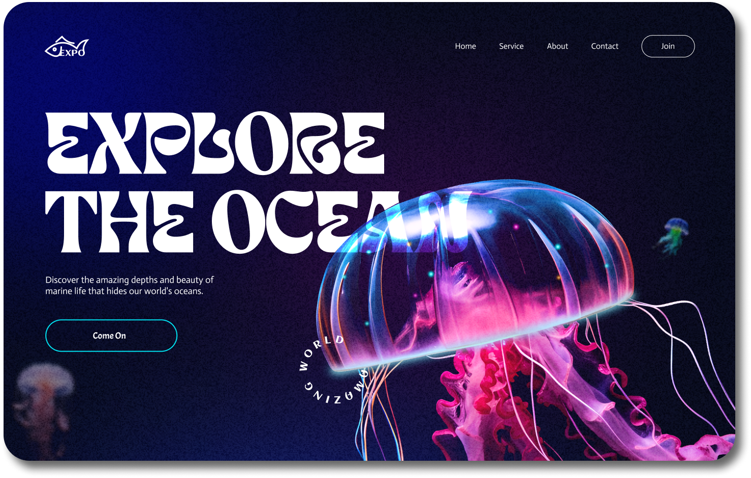 Aquarium website landing page by Anastasiia on Dribbble