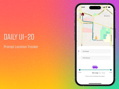 Daily UI-020-Location Tracker daily ui challenge dailyui location tracker ui ui design