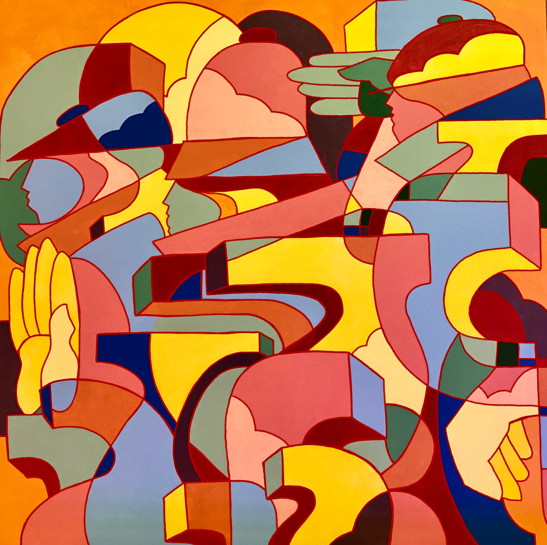 Embracing Spirituality, Creativity & Imagination characters digital art editorial fun illustration poster