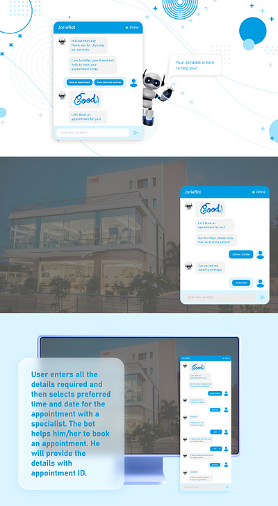 Healthcare chatbot chatbot healthcare ui design visual design