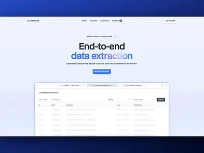 ✨ Reworkd.ai design icons illustration interface marketing site ui user experience user interface web design website design