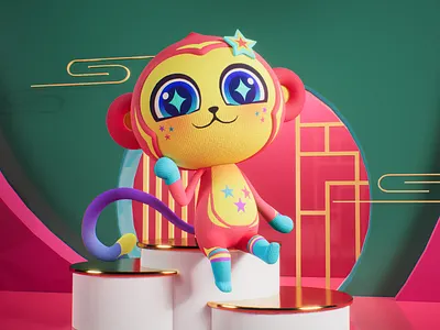 Kidi Mascot 3d character design design mascot monkey mascot 3d mascot brand mascot cute mascot design mascot idea mascot mokey mascot pro monkey mascot