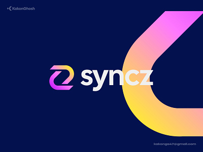 Logo Concept For a Data Sync Platform brand design brand identity branding data data sync design logo minimal modern logo sync tech web3 z