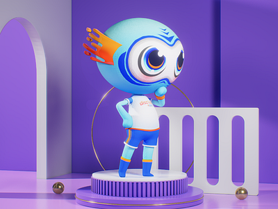 Disco mascot 3d 3d character action mascot branding design mascot 3d mascot brand mascot cute mascot design mascot idea mascot pro mascot sport sport mascot