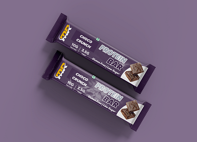 Choco Crunch Protein Bar bar branding choco hashtag graphic design label design logo protein protein bar proteinbar