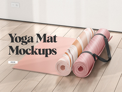 Yoga Mat Mockups body line art