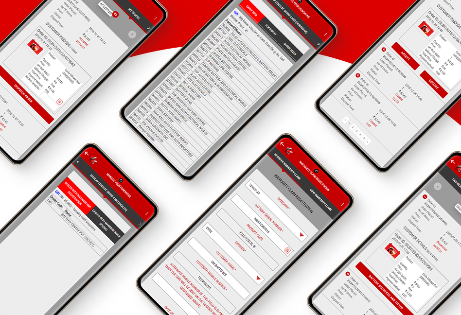 Design & Developed Marketplace App for Battery Dealers app design app development battery dealers battery manufacturer marketplace mobile app ui ux