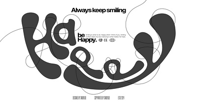 ALWAYS KEEP SMILING 3d design graphic design illustration typography