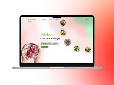 Food / Bowl Ordering Website ui webdesign foodordering